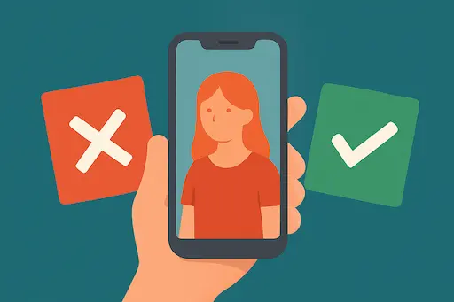 Swipe interface for deleting photos